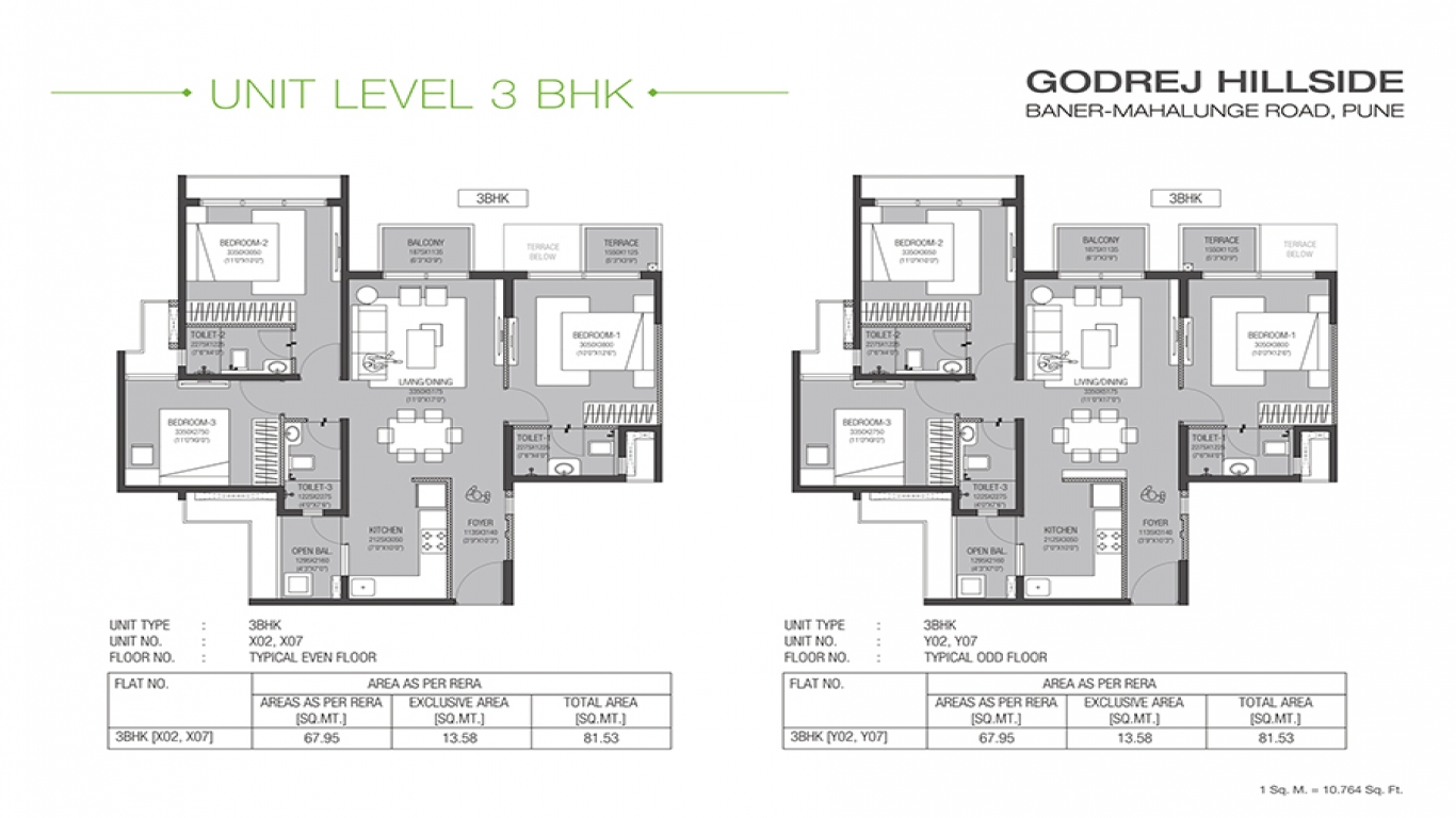 Godrej Hillside Mahalunge Offer 1,2 & 3 BHK Starts 39 L